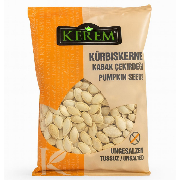 Kerem Kavrulmuş Tuzsuz Kabak Çekirdeği 180gr