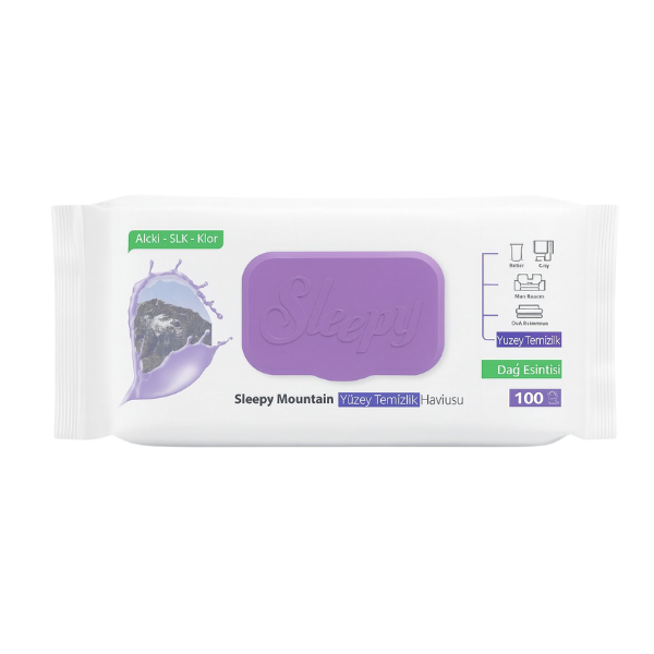 Sleepy Easy Clean Mountain Dağ Esintisi Yüzey Temizlik Havlusu 100 Yaprak