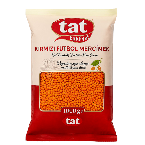 Tat Kırmızı Futbol Mercimek 1kg