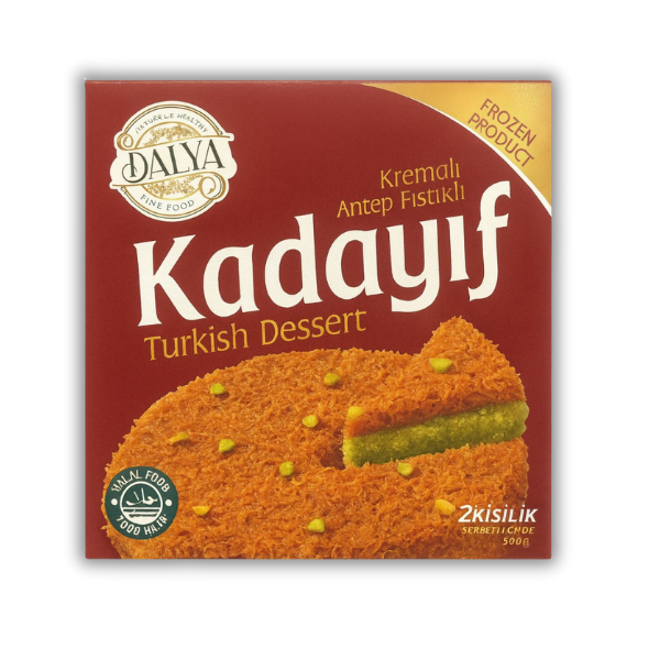 Dalya Kremalı ve Antep Fıstıklı Kadayıf 2 Kişilik Şerbeti İçinde 410gr