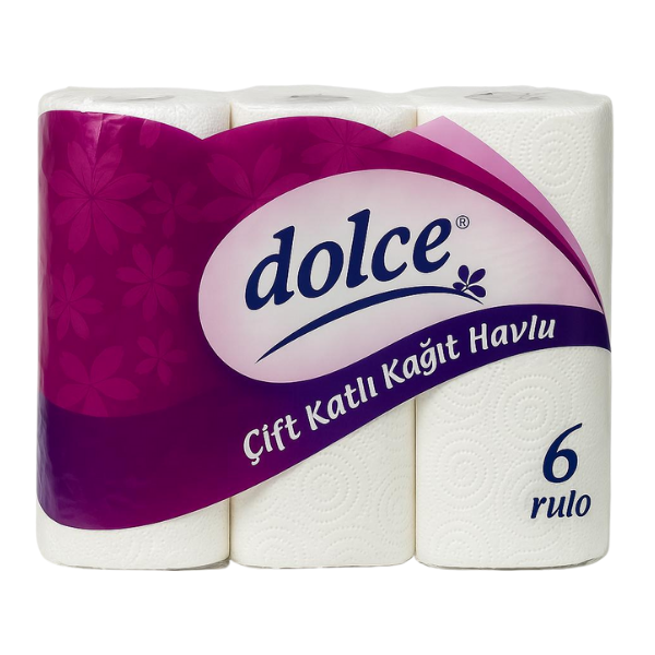 Dolce Çift Katlı Kağıt Havlu 6 rulo
