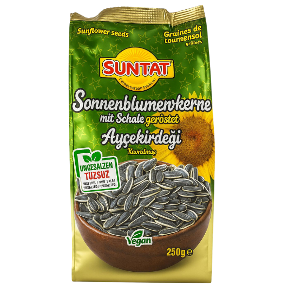 Suntat Ayçekirdeği Kavrulmuş ve Tuzsuz 250gr