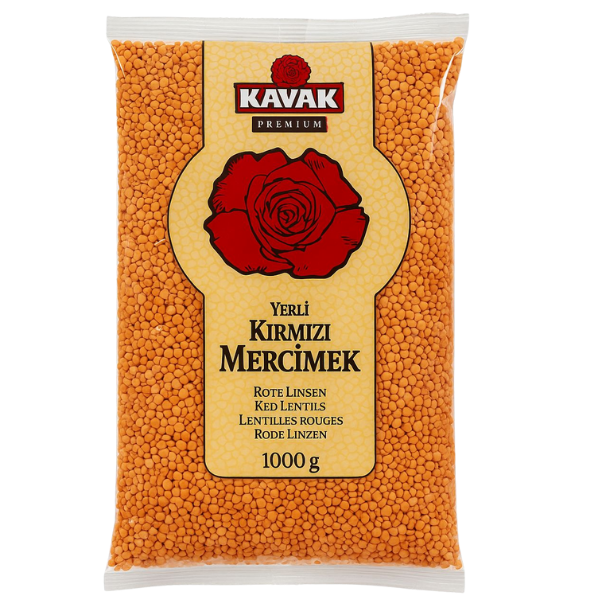 Kavak Premium Yerli Kırmızı Mercimek 1kg