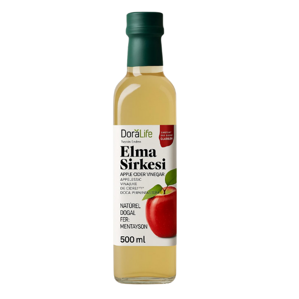 Dora Life Elma Sirkesi %100 Doğal ve içilebilir 500ml