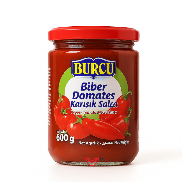 Burcu Karışık Biber Domates Salçası 600gr