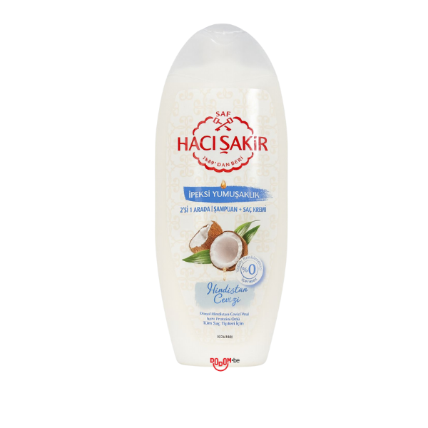 Hacışakir Ipeksi Yumuşaklık Hindistan Cevizi 2’si 1 Arada 500ml