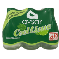 Avşar Cool Lime Nane ve Limon Aromalı Gazlı İçecek 6x200ml