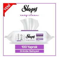 Sleepy Easy Clean Orkide Bahçesi Islak Yüzey Temizlik Havlusu & Mendili 100 Yaprak