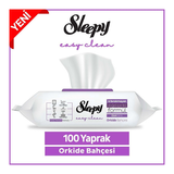 Sleepy Easy Clean Orkide Bahçesi Islak Yüzey Temizlik Havlusu & Mendili 100 Yaprak