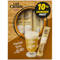 Ülker Café Crown Köpüklü Sütlü Latte 10'lu paket 10x17gr