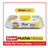 Sleepy Easy Clean Yüzey Temizlik Mutfak Havlusu - Mendili 50 Yaprak Limon Yağlı
