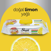 Sleepy Easy Clean Yüzey Temizlik Mutfak Havlusu - Mendili 50 Yaprak Limon Yağlı