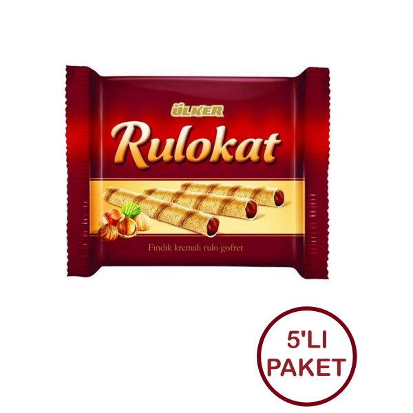 Ülker Rulokat Findik Kremali Gofret 5x30gr