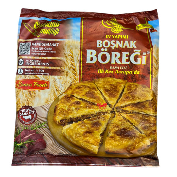 Osmanlı Mutfağı Boşnak Böreği Dana Etli 1150gr