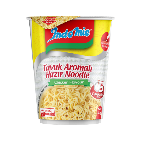 Indomie Tavuk Çeşnili Noodle (Bardak) 60gr