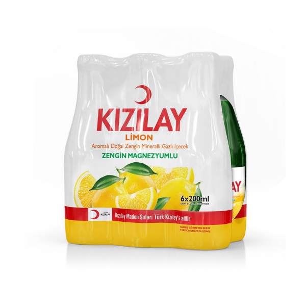 Kızılay Limon Aromalı Soda 6x200ml