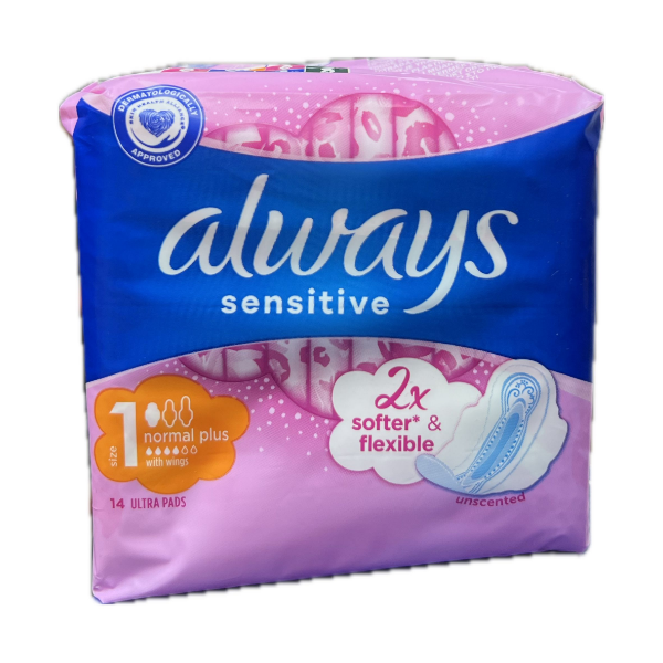 Always Sensetive Kanatlı Hijyenik Ped Normal 14’lü