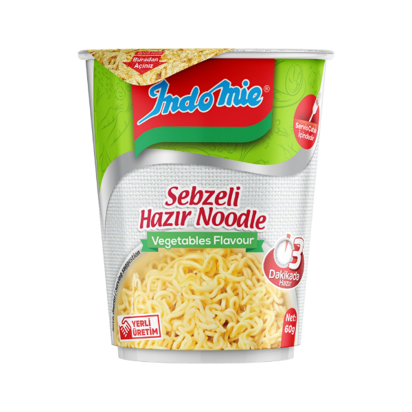 Indomie Sebze Çeşnili Noodle (Bardak) 60gr