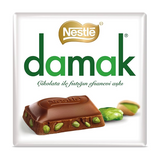 Nestle Damak Antep Fıstıklı Sütlü Kare Çikolata 60gr