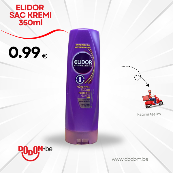 Elidor Saç Kremi Düz Saçlar için Kabarma Önleyici Etki 350ml