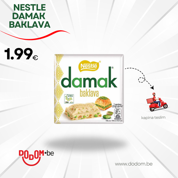 Nestle Damak Antep Fıstıklı Baklavalı Beyaz Çikolata 60gr