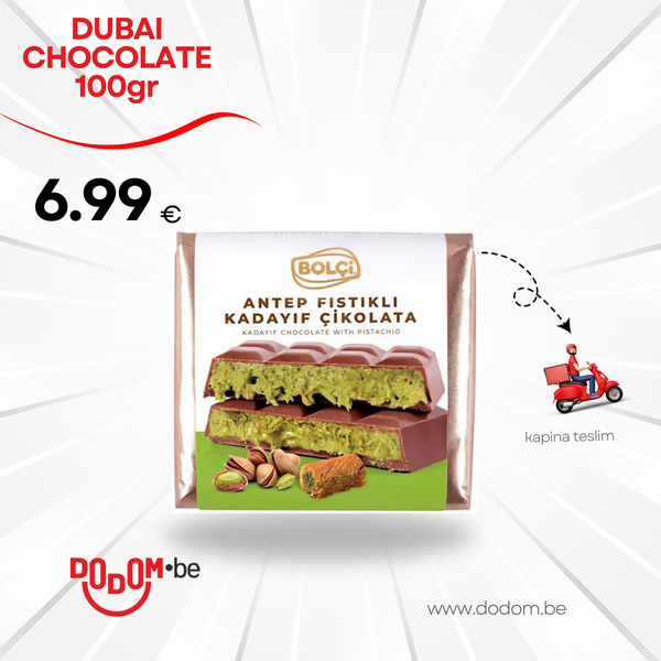 Bolçi Dubai Çikolatası Kare  100gr