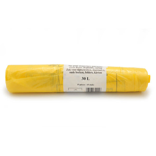 Çöp Poşeti Sarı Karton & Kağıt  için 30Litre