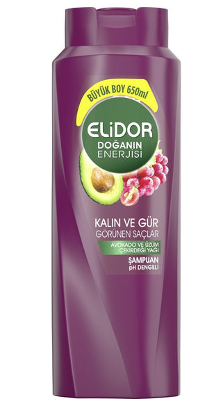 Elidor Şampuan Kalın ve Gür Saçlar Avakado Üzüm Çekirdeği 400ml