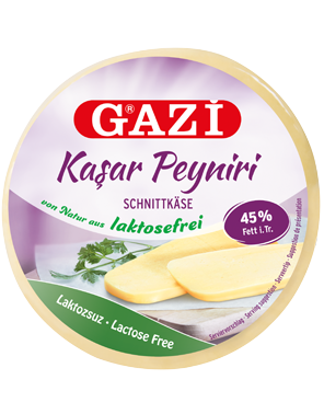 Gazi Kaşar Peyniri Laktozsuz  -Gouda Jaune Free Lactose-  400gr