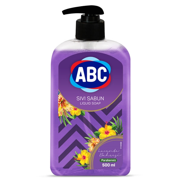 ABC Savon liquide pour les mains Jardin de lavande 500ml
