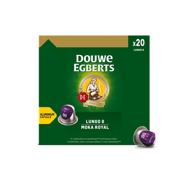 Douwe Egberts Lungo 8 Moka Royal Maxi Pack 20 Alüminyum Kapsül 104 g