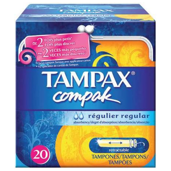 Tampax Compak Régulier 20 tampons