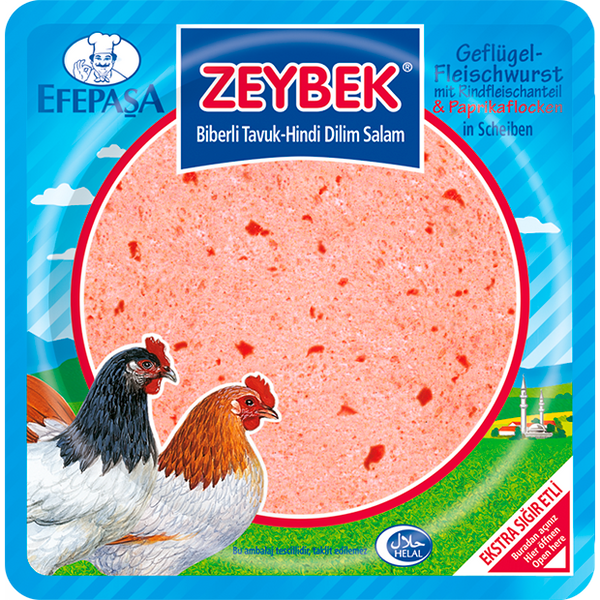 Efepaşa Zeybek Tavuk Hindi Salam -Biberli- 200gr