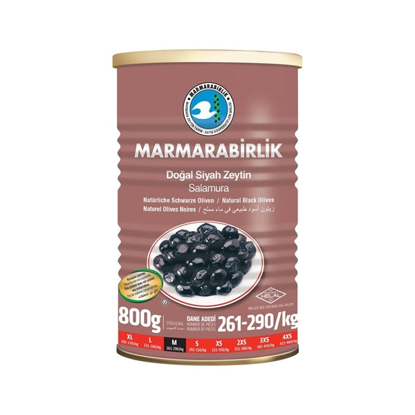 Marmarabirlik -M- Siyah Zeytin Teneke 800gr