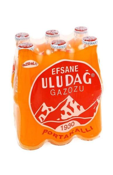 Efsane Uludağ Boissons Gazeux a L'Arome d'Orange 6x250 ml